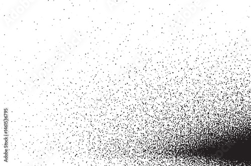 A dense scattering of white dots creates a textured abstract background.