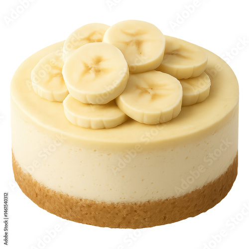 Banana cheesecake delight dessert kitchen png transparent sweet