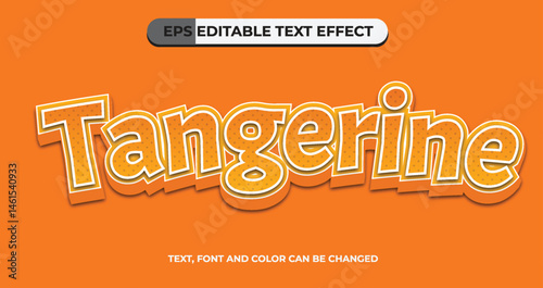 Tangerine Editable Vector Text Effect 