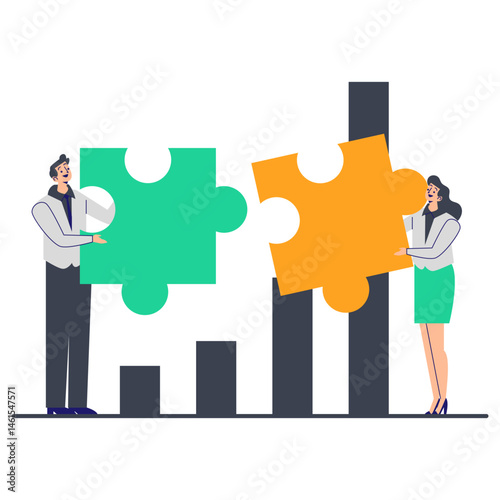 Business Illustration Teamwork