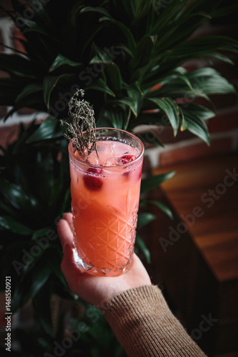 Sweet and delicious cocktails with berries