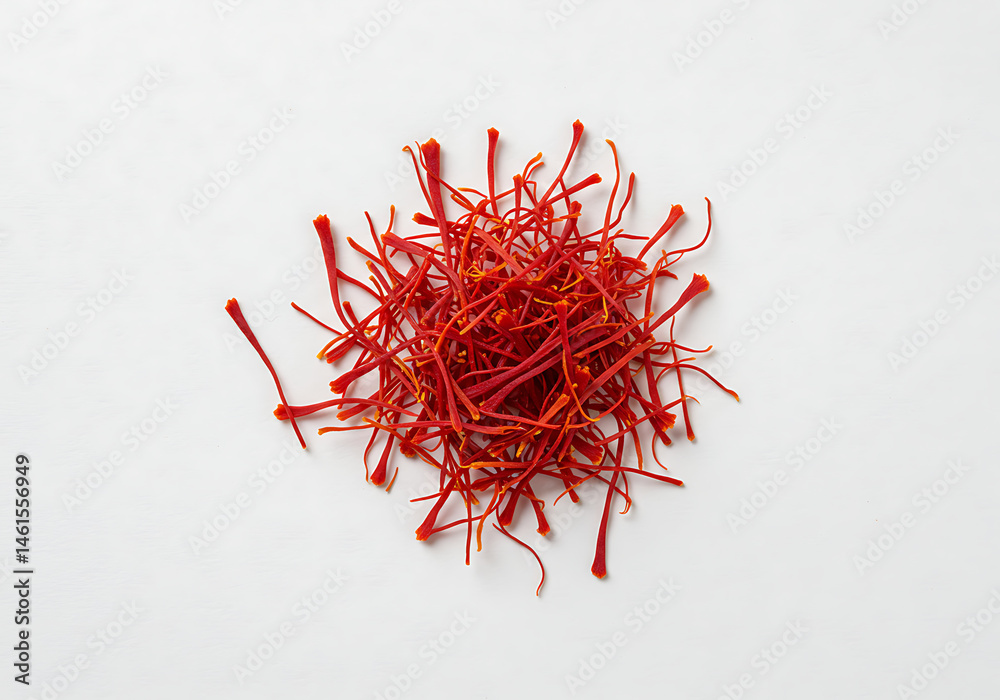 Naklejka premium High-Quality Saffron Spice: Premium Threads for Cooking