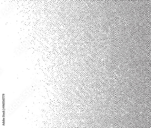 A dense textured surface displays a multitude of tiny black dots against a white background.