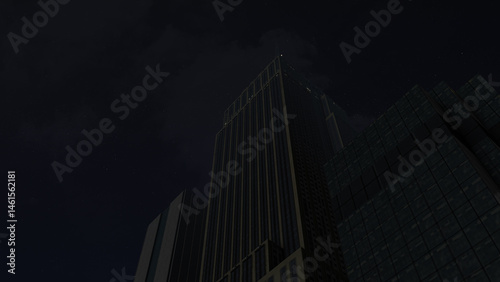Nighttime Blackout Showing Power Cut Impact