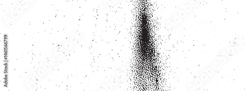 A dark textured extends vertically across a white background.