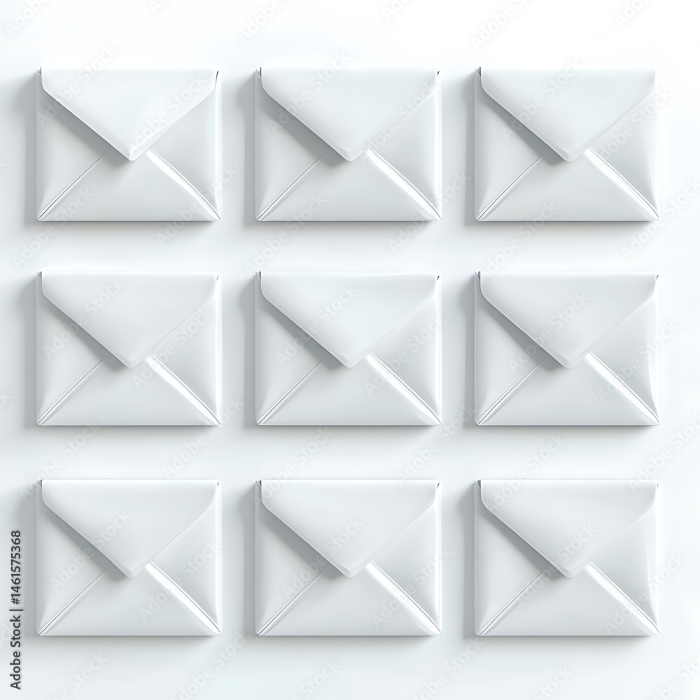 Minimalist White Envelopes Pattern Seamless Texture High Resolution Images For Background Minimalist White Envelopes Pattern Seamless Texture High Resolution Images For Background
