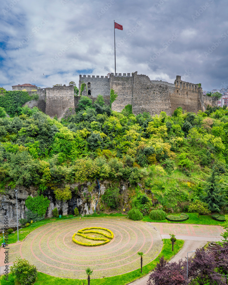 The Trabzon Castle view in Trabzon City of Turkey