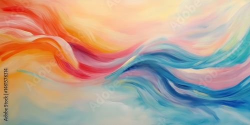 Soft strokes twist, pastel trail on the background