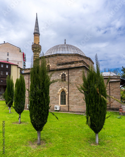 Obraz na płótnie The Gulbahar Hatun Mosque view in Trabzon City of Turkey w salonie