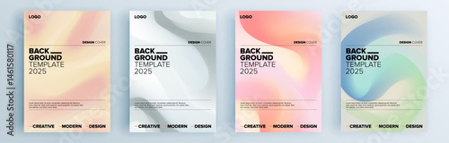 Modern abstract covers set, minimal covers design. Colorful geometric background, vector illustration.