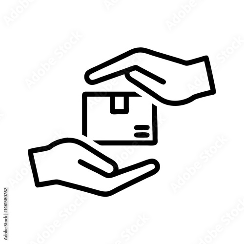 Discount coupon icon in black outline. Promo, voucher, retail savings
