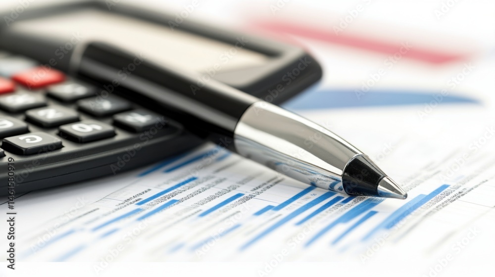 Business Analysis Tools: Pen, Calculator, and Data Charts for Financial Planning Business Analysis Tools: Pen, Calculator, and Data Charts for Financial Planning