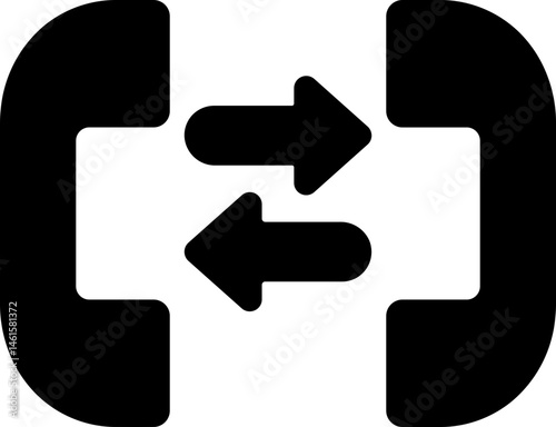 Phone Call Forward Filled  Icon