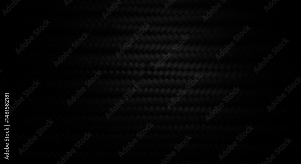 Obraz premium Intricate dark woven pattern catches dim light