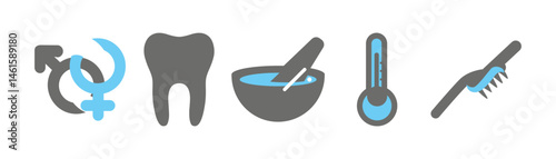 Black line icons. Medical icons set. Healthcare and medicine. Medical Insurance. Vector illustration eps 10