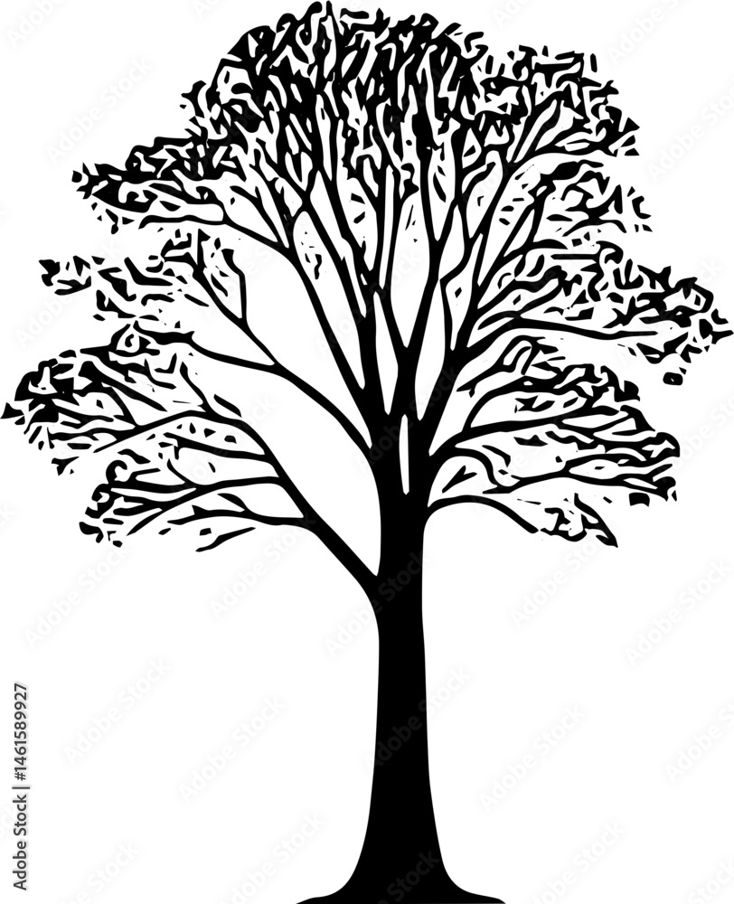 Fototapeta premium tree silhouette vector
