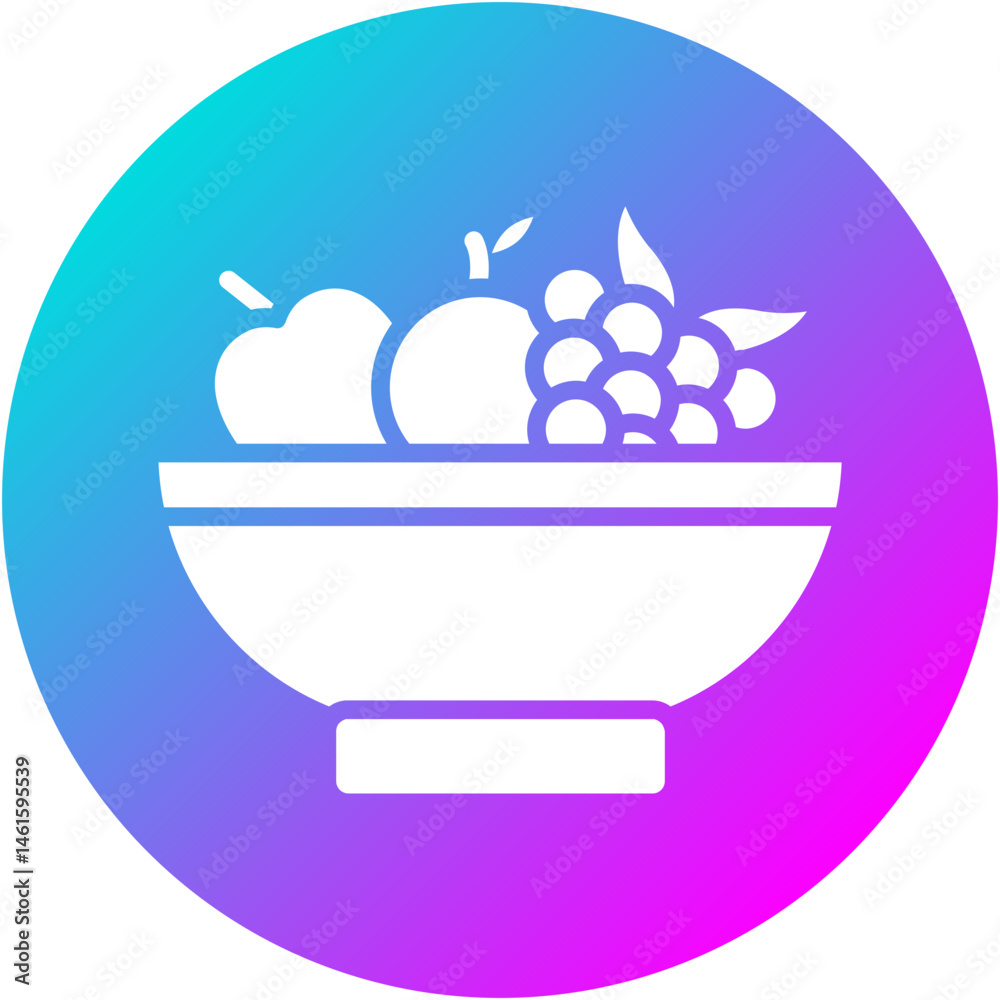 Fototapeta premium Fruit Bowl Icon