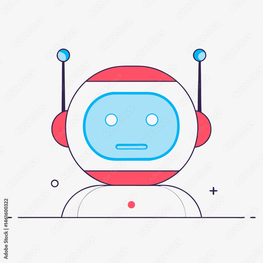AI Robot Face Icon – Artificial Intelligence Assistant SVG AI Robot Face Icon – Artificial Intelligence Assistant SVG
