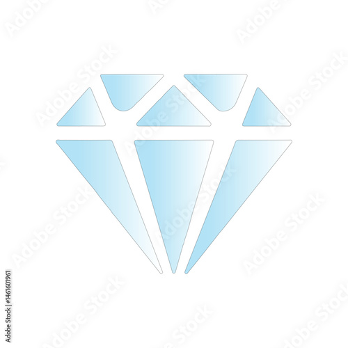 A Pale Blue Diamond vector