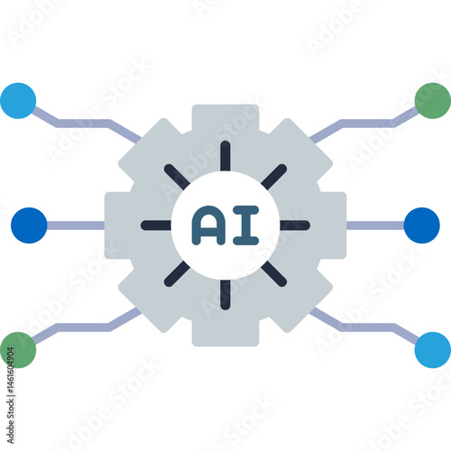 Принти на полотні Deep Learning Icon