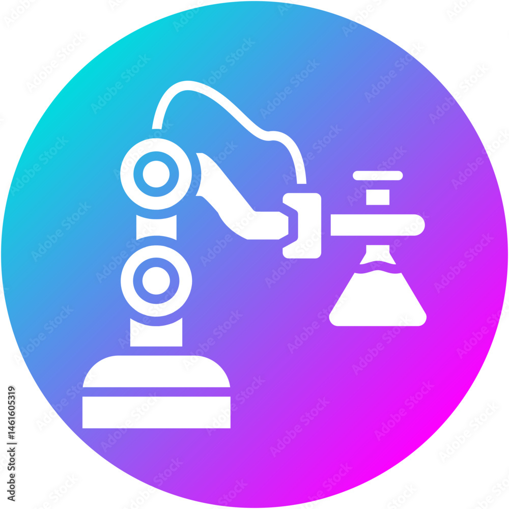 Lab Robot Icon Lab Robot Icon