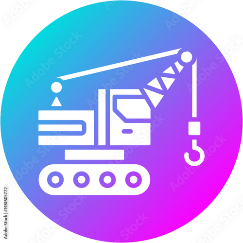 Crawler Crane Icon