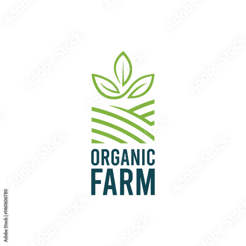 vector logo design perfectly suitable for agriculture, agronomy, wheat farm, rural country farming field