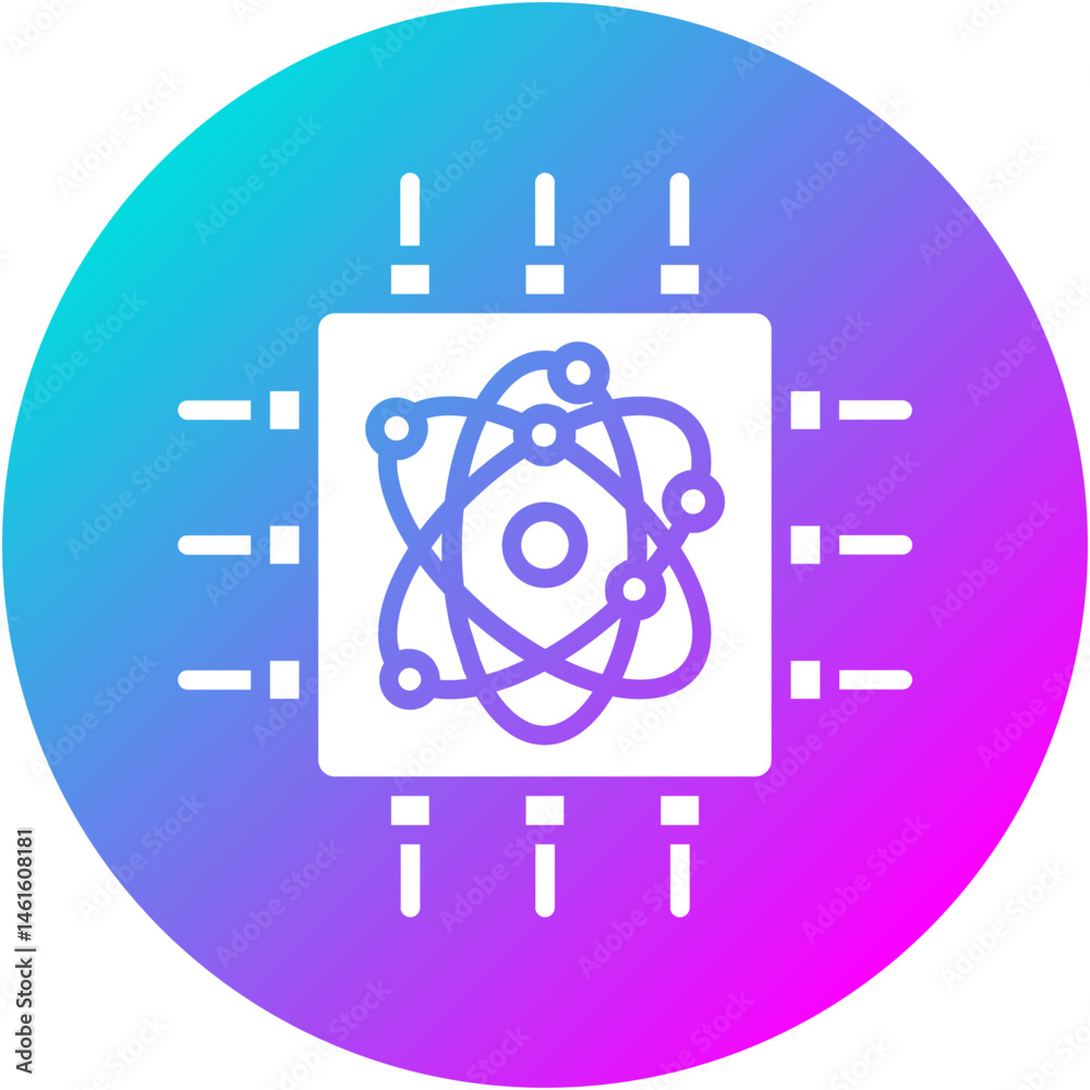 Quantum Computing Icon Quantum Computing Icon