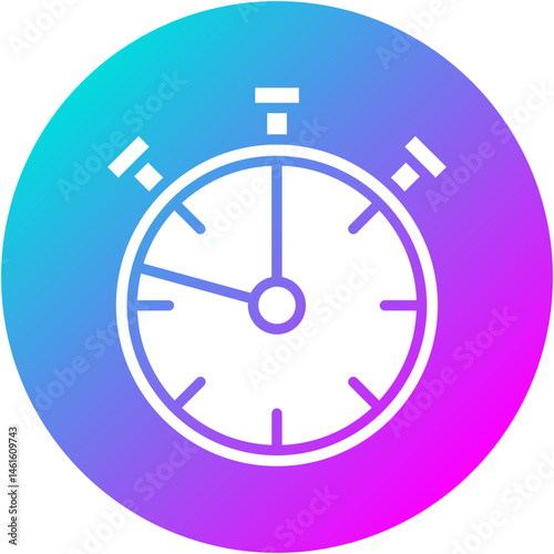 Stopwatch with Split Times Icon