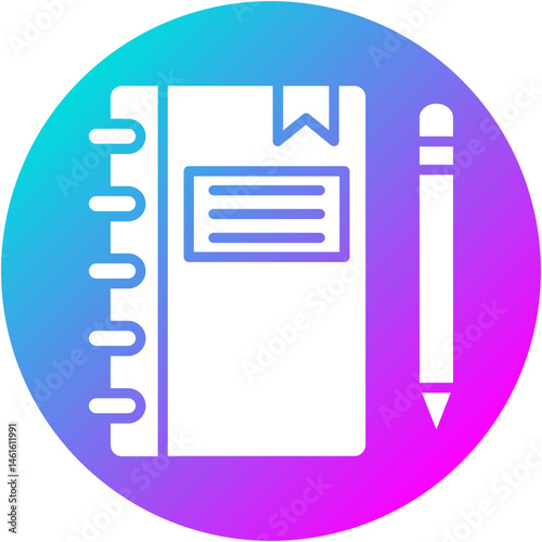 Notebook and Pencil Icon