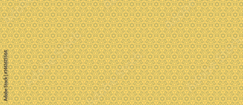 Elegant, repeating geometric pattern in soft gold hues.  Perfect for backgrounds, textures, or textile designs.  Subtle, yet sophisticated, this image evokes feelings of calm and luxury.