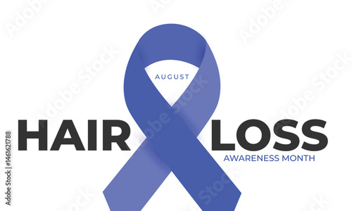 Hair Loss Awareness Month. background, banner, card, poster, template. Vector illustration.