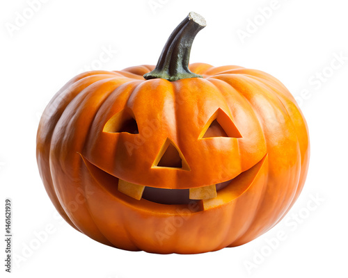 halloween jack o lantern isolated on white background. PNG Transparent.