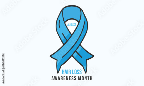 Hair Loss Awareness Month. background, banner, card, poster, template. Vector illustration.