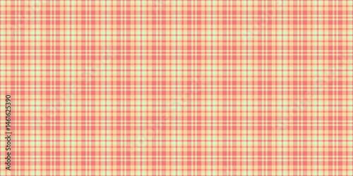 Rural check seamless fabric, graphic vector pattern plaid. Knot background tartan texture textile in red and amber colors.