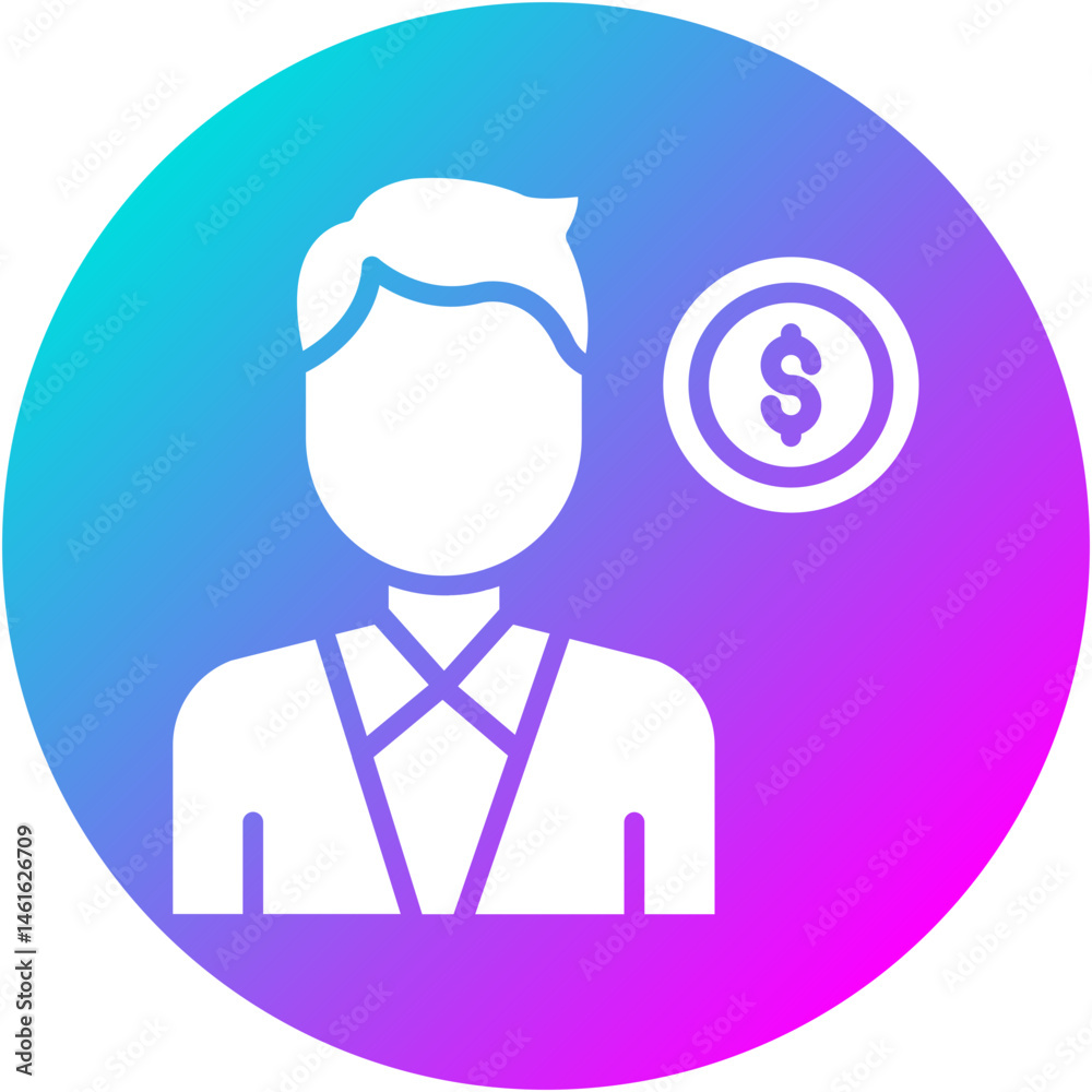 Fototapeta premium Attorney Fee Icon