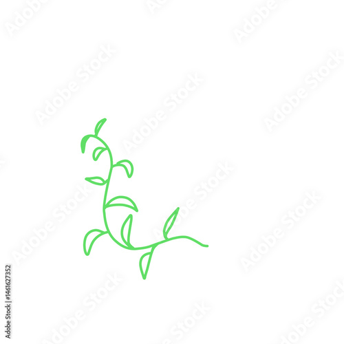 Illustration Of Green Vine Plants