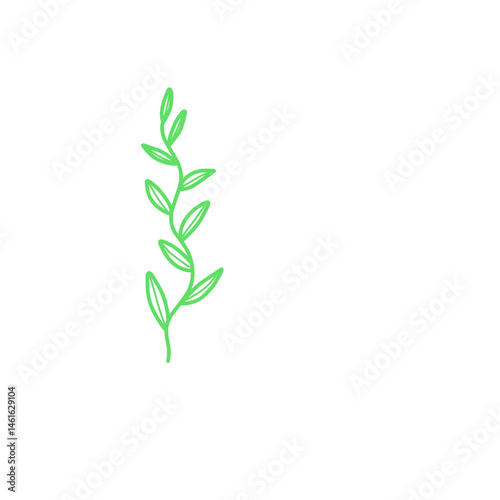 Illustration Of Green Vine Plants