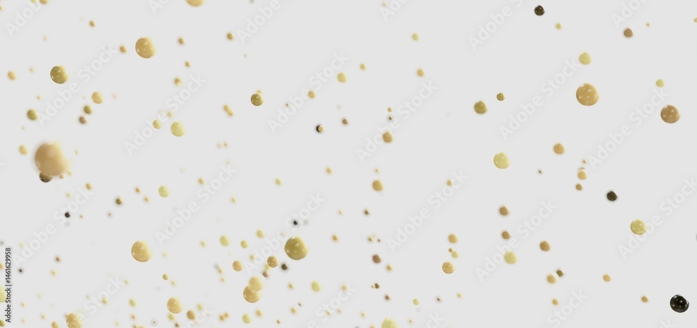 Elegant gold confetti scattered on white. Perfect for backgrounds, textures, and design projects.