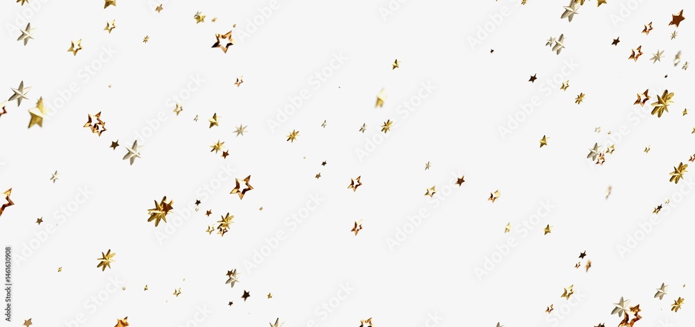 Festive background with gold stars. Perfect for holidays, celebrations, and more!