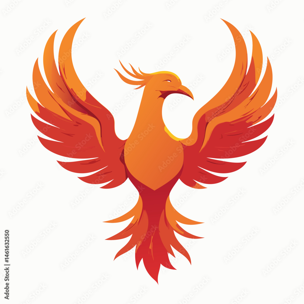 Fototapeta premium Fiery Phoenix Logos – Mythical Bird of Rebirth, Flame & Flight Symbol Designs