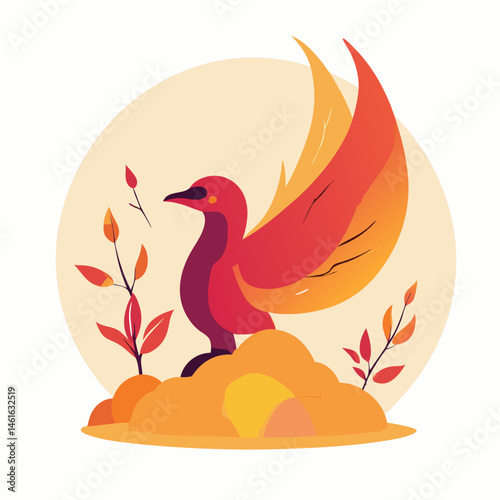 Fiery Phoenix Logos – Mythical Bird of Rebirth, Flame & Flight Symbol Designs