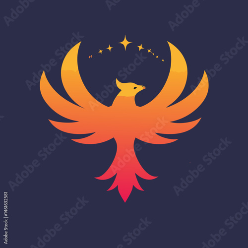 Fiery Phoenix Logos – Mythical Bird of Rebirth, Flame & Flight Symbol Designs