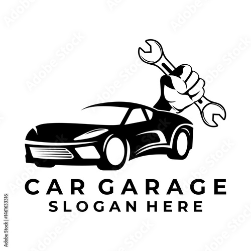 Car Repair logo icon vector. Car Special service logo design. Car garage logo design vector
