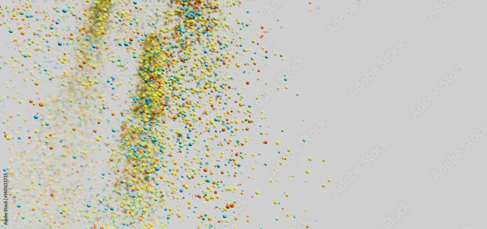 Abstract background with colorful dots, perfect for presentations or websites.