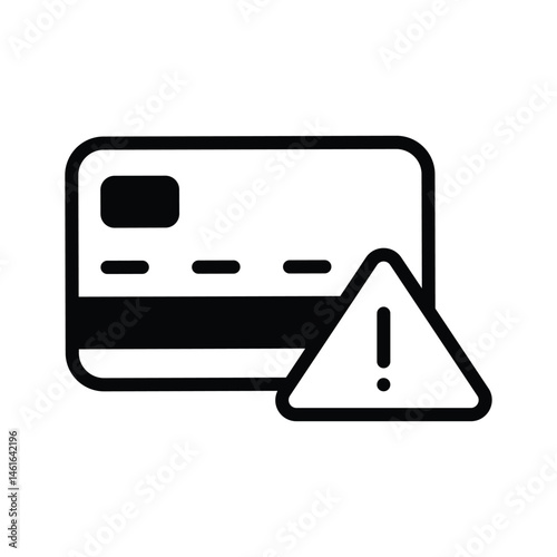 Get a sight of this latest glyph icon depicting card error