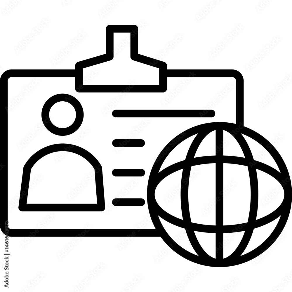 Fototapeta premium Citizenship Icon