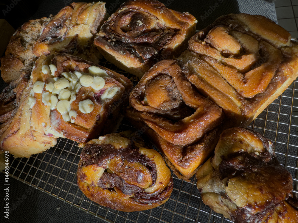 Warm, gooey cinnamon rolls with rich chocolate and sweet white chocolate chips. Perfect for breakfast or a sweet treat!
