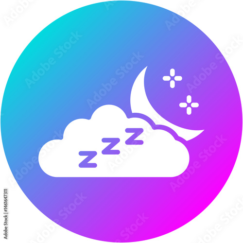Sleepy Cloud Icon
