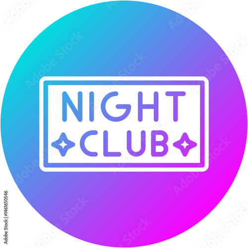 Nightclub Sign Icon